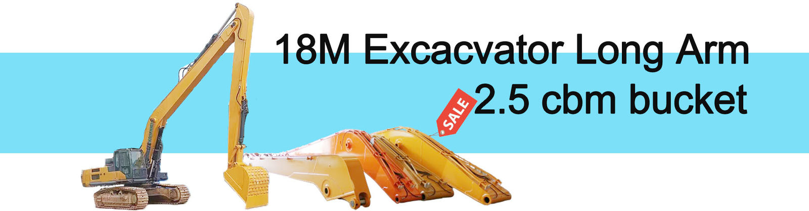 Brazo de roca de excavadora