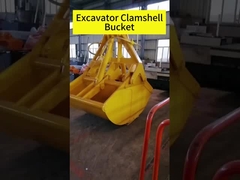 Excavadora cubo excavadora cubo con concha de almeja para gato hitachi komatsu brazo telescópico
