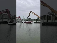 Excavadora pila brazo pila boom excavadora de largo alcance brazo largo brazo largo boom para el gato hitachi