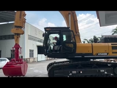 Brazo telescópico en venta con cuchara bivalva de 1,5 m³ Brazo de largo alcance para excavadora de 30 m 32 m