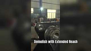 Brazo de demolición de excavadora con pluma de demolición de cizalla trituradora para excavadora