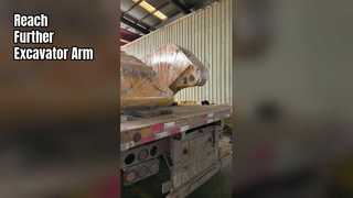 Excavadora de brazo largo lista para enviar