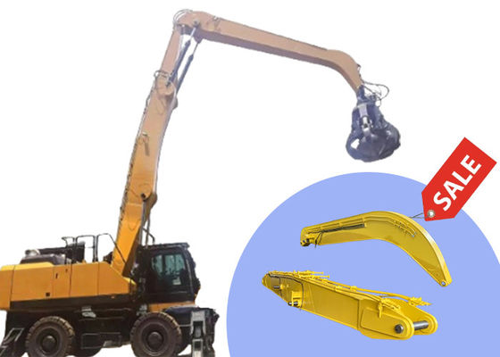 calidad  High Effective Material Handler Excavator Boom Arm For Grabbing Steel fábrica