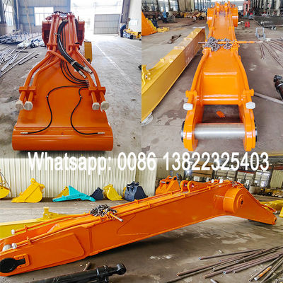 Trabajo de construcción Excavadora de largo alcance Brazo 22m con cubo para dragado
