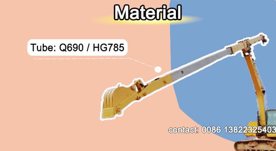 Excavadora telescópica de base de excavación de pozo de dos brazos sección para 20 toneladas 30 toneladas 55 toneladas