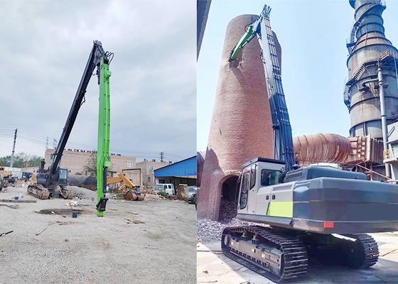 Q355B Q690D Demolición Boom de largo alcance 20m 30m para excavadora de alto alcance