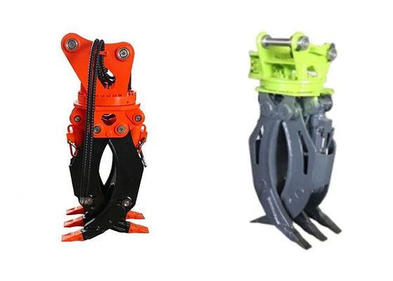 Ángulo de rotación de 360 grados agarre hidráulico menos mantenimiento rendimiento superior