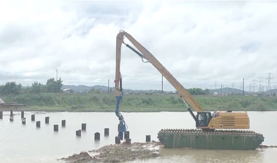 Brazo de hincado de pilotes para excavadora Q355B, pilotes de cemento, pilotes de acero para