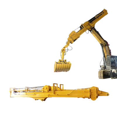 3 secciones Excavadora telescópica Boom Dipper brazo con 0.4cbm a 2.5cbm cubo