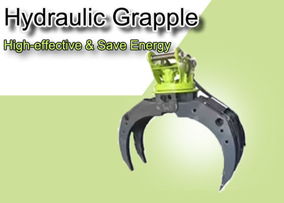 Rodante agarre hidráulico para excavadoras de 4-55 toneladas agarre de material de roca