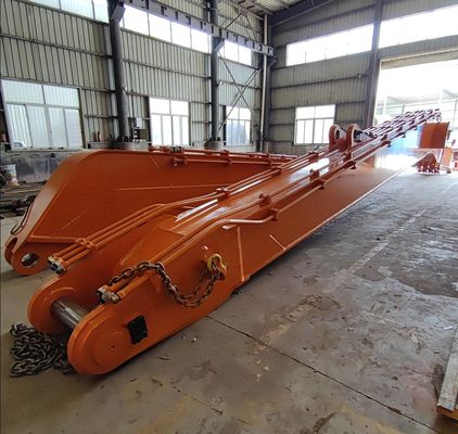 Excavadora Q690D Boom de largo alcance con cilindro de cubo para descargar arena