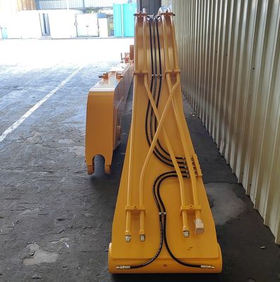 Pluma de largo alcance para excavadora resistente y duradera