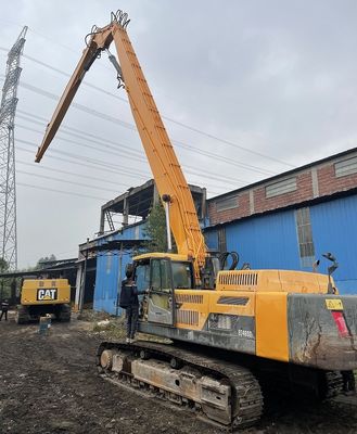 3 secciones de largo alcance excavadora de demolición brazo de alto alcance boom para el gato Komatsu