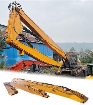 3 secciones de largo alcance excavadora de demolición brazo de alto alcance boom para el gato Komatsu