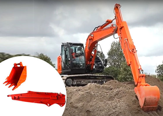 12M Excavadora telescópica brazo corredero de la barra con cubo para excavar el pozo de la base
