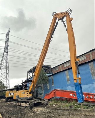 Tres piezas de telescopio de demolición, Q355B Q690D de la demolición de la excavadora brazo