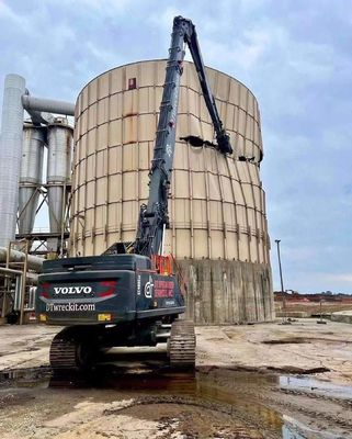 Tres piezas de telescopio de demolición, Q355B Q690D de la demolición de la excavadora brazo