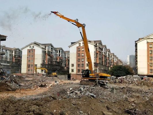 Tres secciones de excavadora de desmontaje brazo de alcance ajustable para el desmontaje