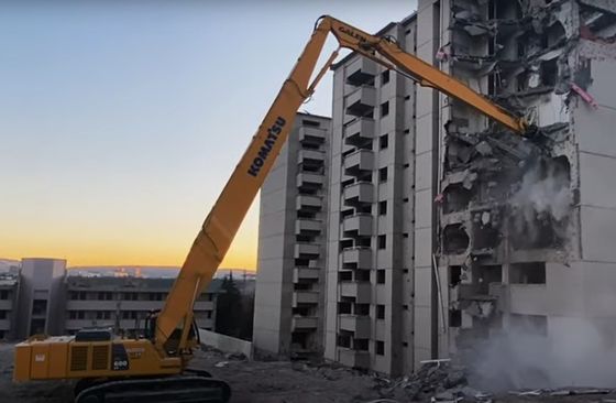 Excavadora de demolición de largo alcance de 6-8 toneladas para la demolición de edificios