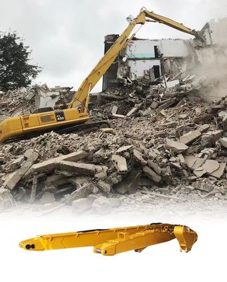 Tres secciones de excavadora de desmontaje brazo de alcance ajustable para el desmontaje