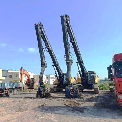 Excavadora de largo alcance Vibración de pilas brazo de conducción para soluciones de construcción de pilas