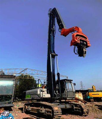 Excavadora montada en una pila de hojas conductor de largo alcance brazo, excavadora pila brazo boom