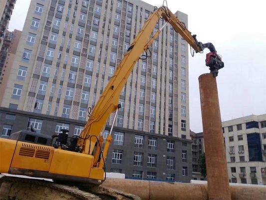 Excavadora montada en una pila de hojas conductor de largo alcance brazo, excavadora pila brazo boom