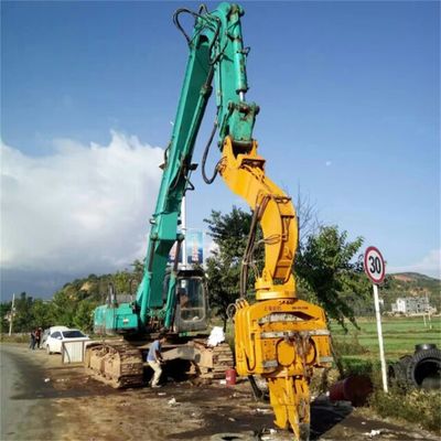 Color personalizado excavadora pila de conducción brazo de la rayo con martillo auger