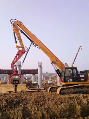 Excavadora de 20-85 toneladas de largo alcance brazo hidráulico para perforación profunda de cimientos