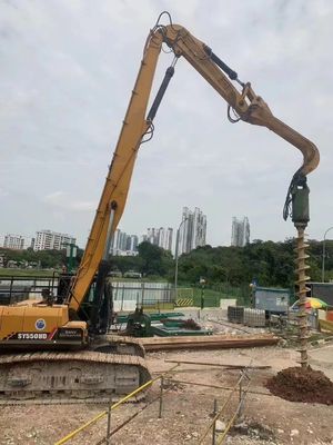 Excavadora de 20-85 toneladas de largo alcance brazo hidráulico para perforación profunda de cimientos