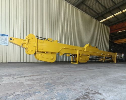 Boom telescópico de largo alcance para excavadoras, sitios de construcción brazo telescópico de metal