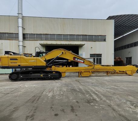 Boom telescópico de largo alcance para excavadoras, sitios de construcción brazo telescópico de metal