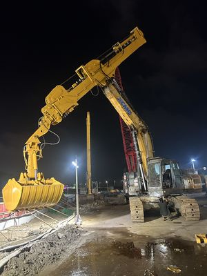 Excavadora ajustable Hidráulico Telescópico Arm Excavadora Telescópico Boom BS900E Q355B