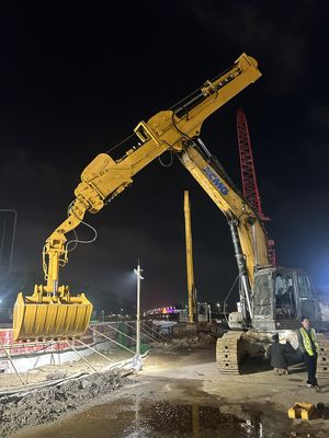 Maquinaria de construcción Brazo telescópico, brazo de excavadora ligero a medida