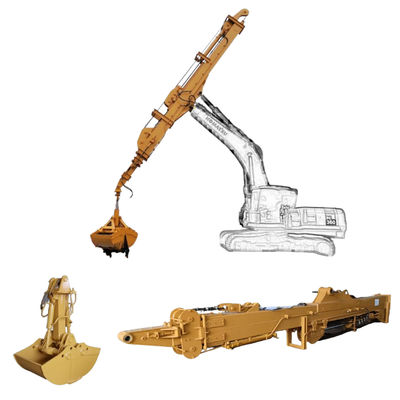 Brazo telescópico de longitud ajustable para excavadora, excavadora boom telescópico OEM