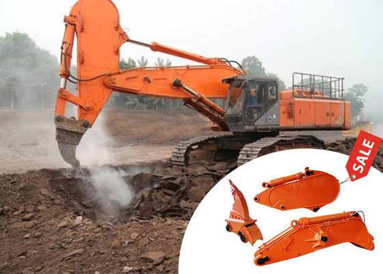 Excavadora de alta eficacia Excavadora de roca Brazo del boom de la conexión Amarillo Color rojo