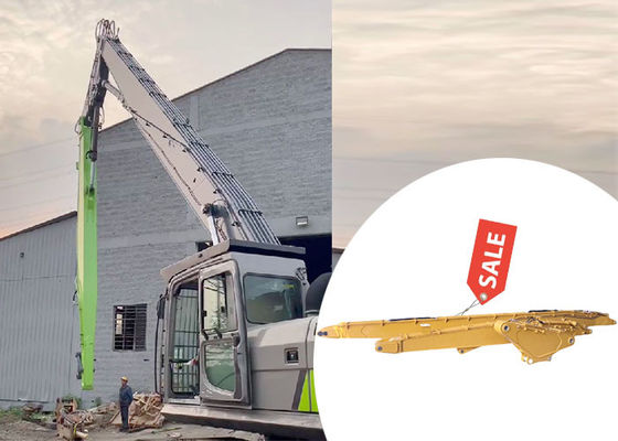 Excavadora de demolición de largo alcance de 25m 30m Boom para gato Hitachi Komatsu Sany