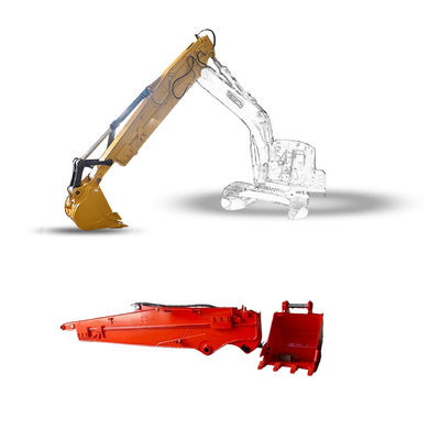 Q355B Brazo de extensión de excavadora Boom telescópico Brazo de deslizamiento hidráulico para pozos profundos