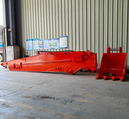 Q355B Brazo de extensión de excavadora Boom telescópico Brazo de deslizamiento hidráulico para pozos profundos