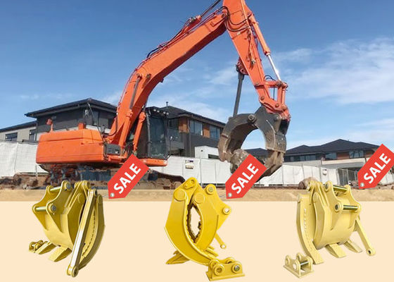 NM400 Q355B Agarre mecánico para agarrar troncos de piedra Gato Hitachi Komatsu