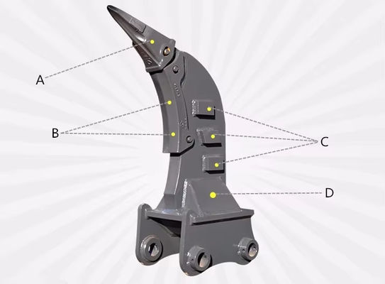 Control de vibración hidráulico personalizado para excavadoras mineras o de construcción
