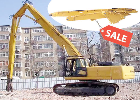 Excavadora de demolición de alto alcance Boom y brazo con rompehielos