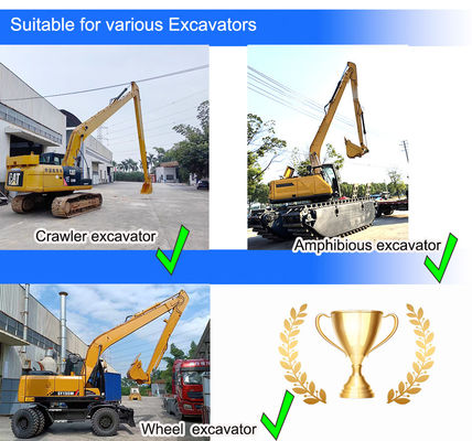 Excavadora de 20 toneladas de 18 metros de largo alcance para gatos Hitachi komatsu