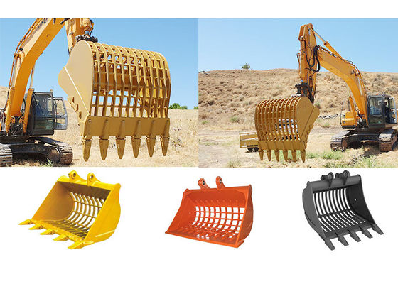 CAT HITACHI KOMATSU Excavadora tamiz de cubo Excavadora adjuntos
