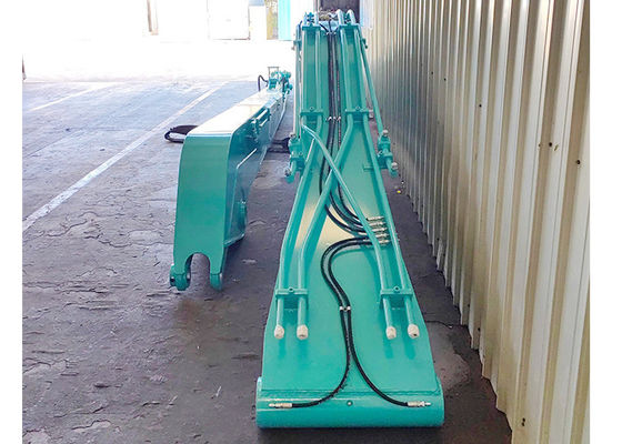 Excavadora extendida con brazo largo