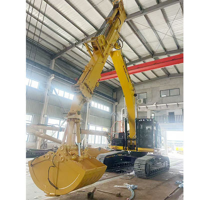 Excavadora telescópica con cubo de Clamshell Boom telescópico para gatos hitachi komatsu
