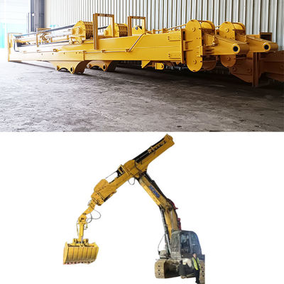 Excavadora con brazo telescópico para excavar cajones en obras de construcción de 20 toneladas
