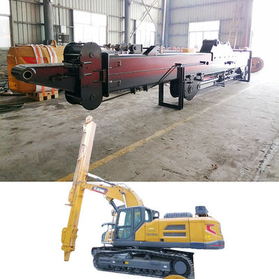 Brazo telescópico de inmersión brazo telescópico de empuje con cubo de concha para trabajos de construcción