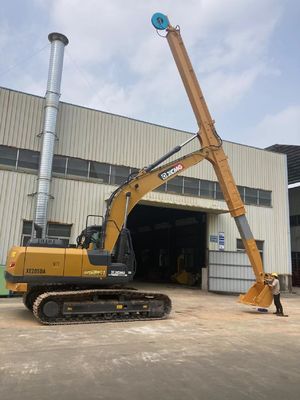 Brazo telescópico de largo alcance de dos secciones Boom telescópico hidráulico para excavadora de 6 a 36 toneladas