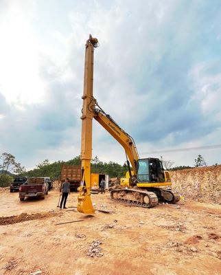 14m 16m Excavadora brazo telescópico con cubo estándar cubo de concha de clamshell